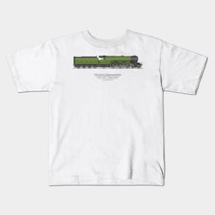 Flying Scotsman 1934 Speed Record 100 MPH (Color) Kids T-Shirt